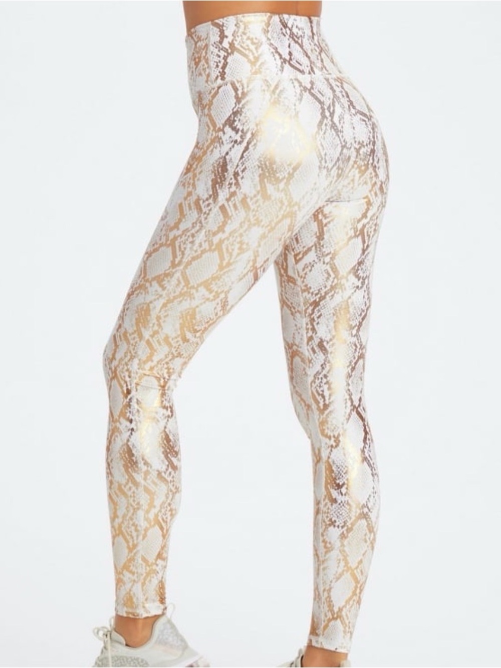 FABLETICS copper foil snake print legging